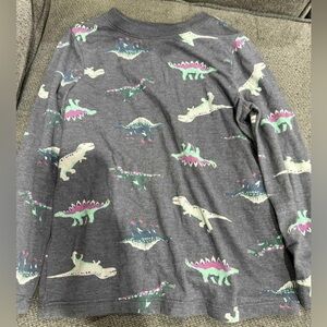 Old Navy Kids Long Sleeve Dinosaur Tee - Gray